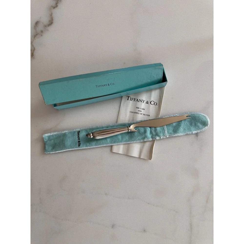 Tiffany & Co Sterling Silver Modern Shell Bar Knife Angela Cummings w/ Box